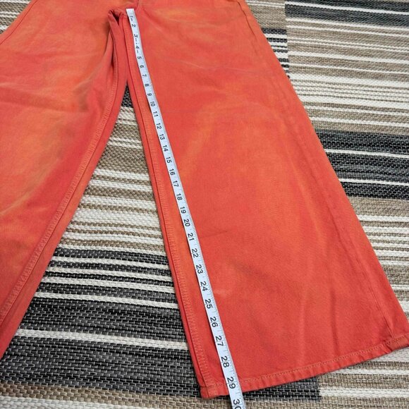 Free People We The Free Waterfalls Baggy Wide Leg Jean Zip Fly Oklahoma Sun 24S - Picture 12 of 16